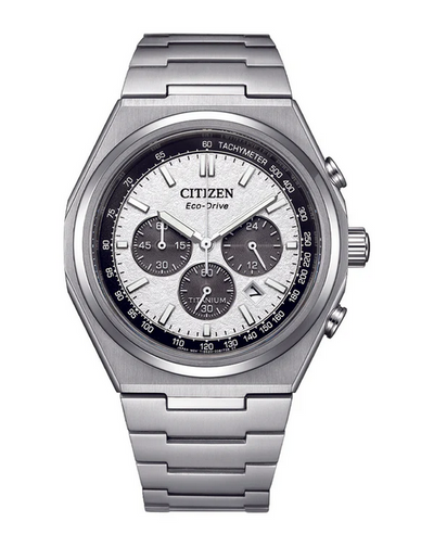 Citizen Zenshin Super Titanium Chronograph Silver Dial