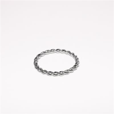 Silver Twist  Band - 1.2mm