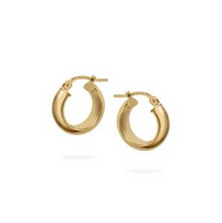 Hoop Earring - 9KY 5.6x14mm