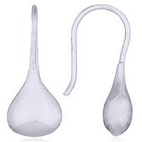 Small Teardrop Hook Earring - SS