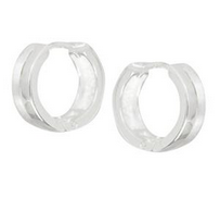 Matt & Shine Huggie Earrings - SS - 6x15mm