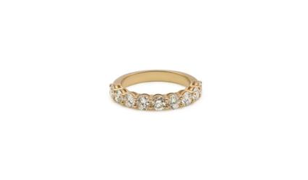 Oval Lab Diamond Eternity Ring - 9ky 1/2 TDW= 2.1ct