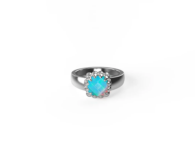 Baby Claw Bello Opal Ring - SS - N