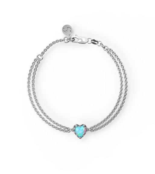 Opal Love Claw Bracelet - SS