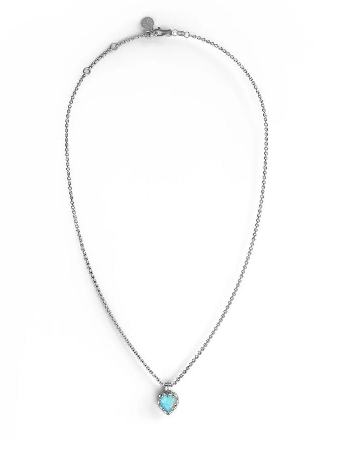 Opal Love Claw Necklace - SS