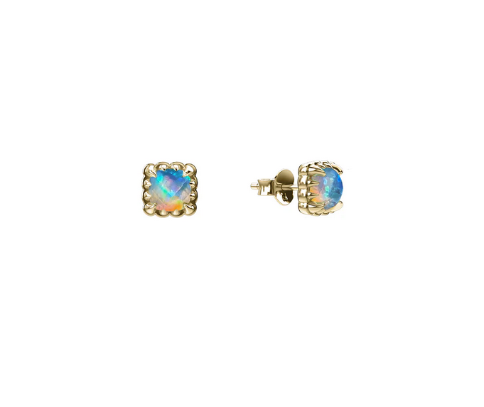 Mini Claw Opal Studs - SSGP