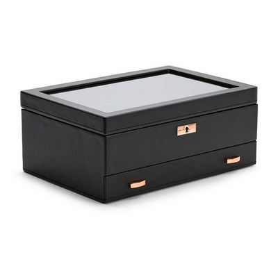 Axis 10 Piece Watch Box - Rose Gold Trim