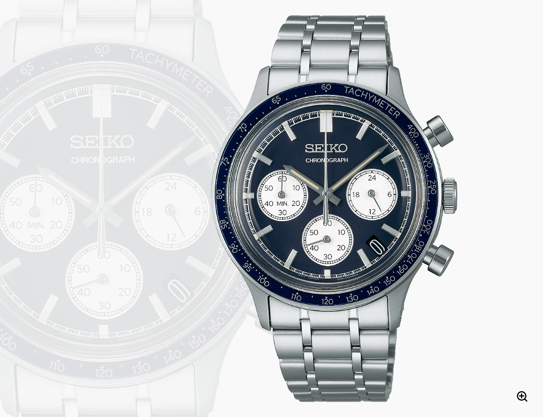Seiko Gents Chronograph Blue Dial Watch