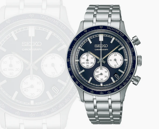 Seiko Gents Chronograph Blue Dial Watch