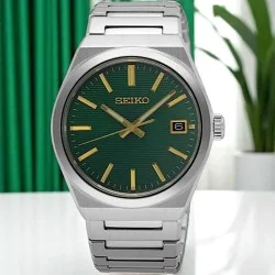 Classic Mens Watch -Green Dial - Day Wear