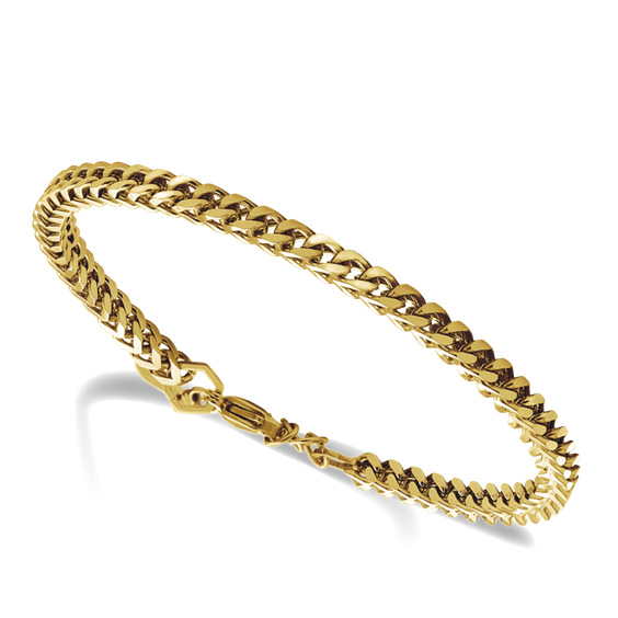 Major - 4mm Polished Steel Bracelet - 20.5cm - adjustable