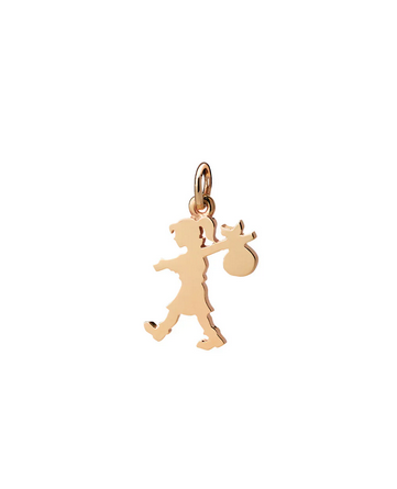 Gold Plated Runaway Girl Pendant