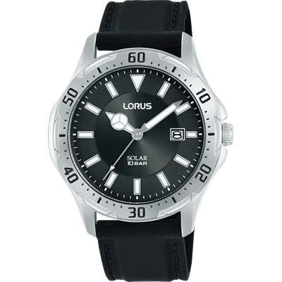 Lorus Gents Sports - RX399AX-9 - Analogue - 3 Hands - Black Resin Strap