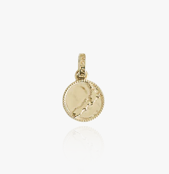 NZ Map Coin Pendant (Cherished) - Gold