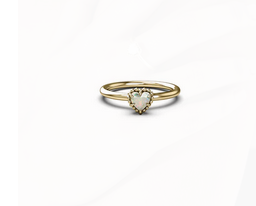 The Dahlia’s Heart Ring - Opal - SSGP - Size Q