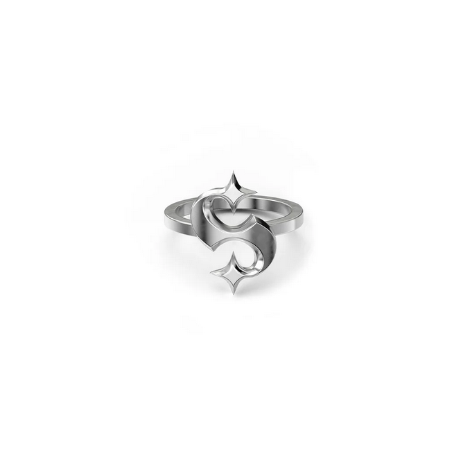 Veiled Hearts Ring - SS - Q