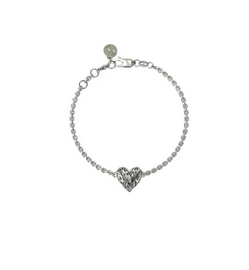 Death Metal Heart Bracelet - SS