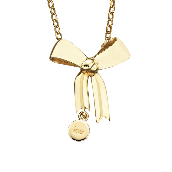 Bow Necklace - Gold Plated