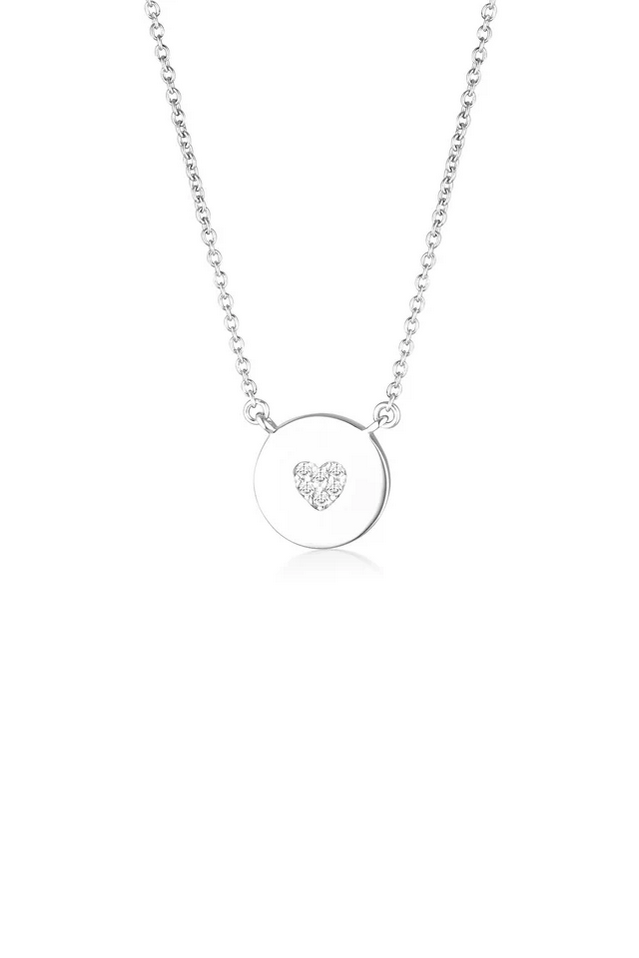 Rock Star Heart Disc Pendant - SSRP