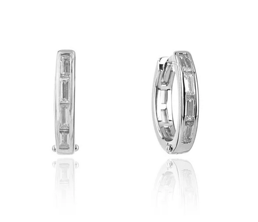 Baguette Hoop Earrings - SSRP