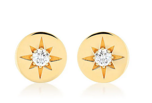 Gold Stellar Lights stud earring - SSGP