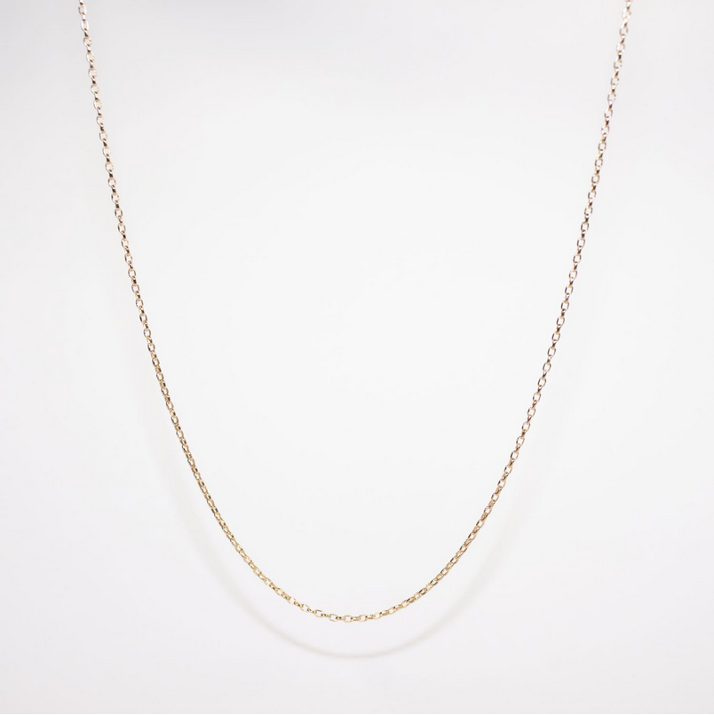 9ct Yellow Gold Oval Belcher - 45cm