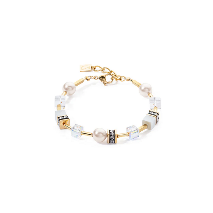 Pearl Mix Gold-White Bracelet
