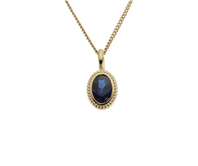 Sapphire Pendant in 9ct Yellow Gold