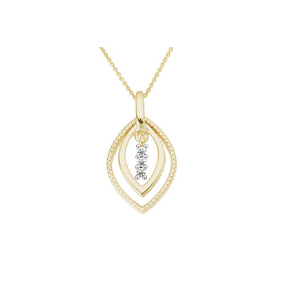 Teardrop Diamond Pendant