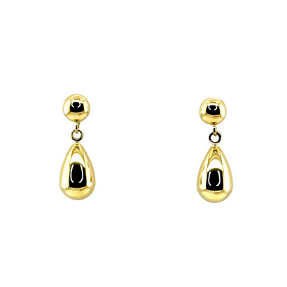 Teardrop Earrings - 9ct YG