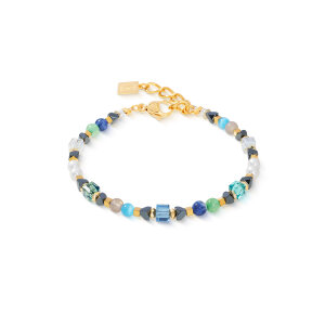 Precious Shape Mix Green & Blue Bracelet