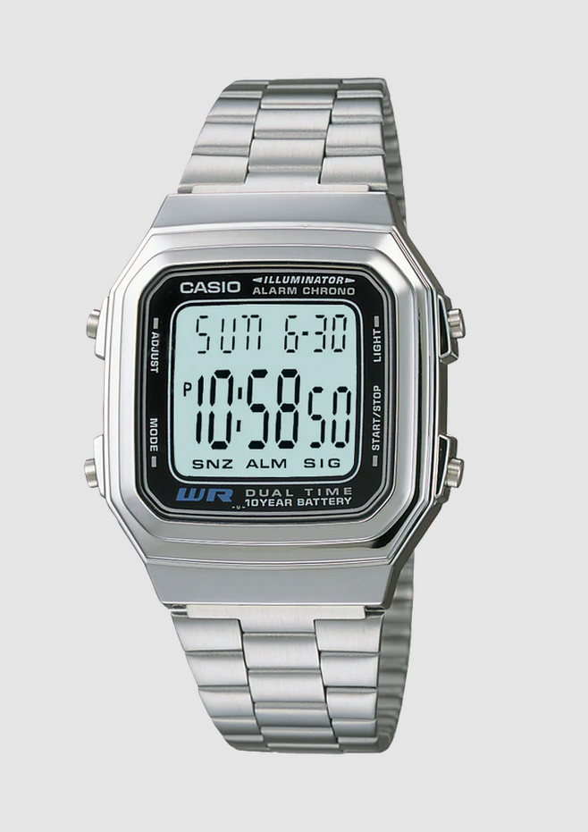 Casio Mens Digital Watch - Steel
