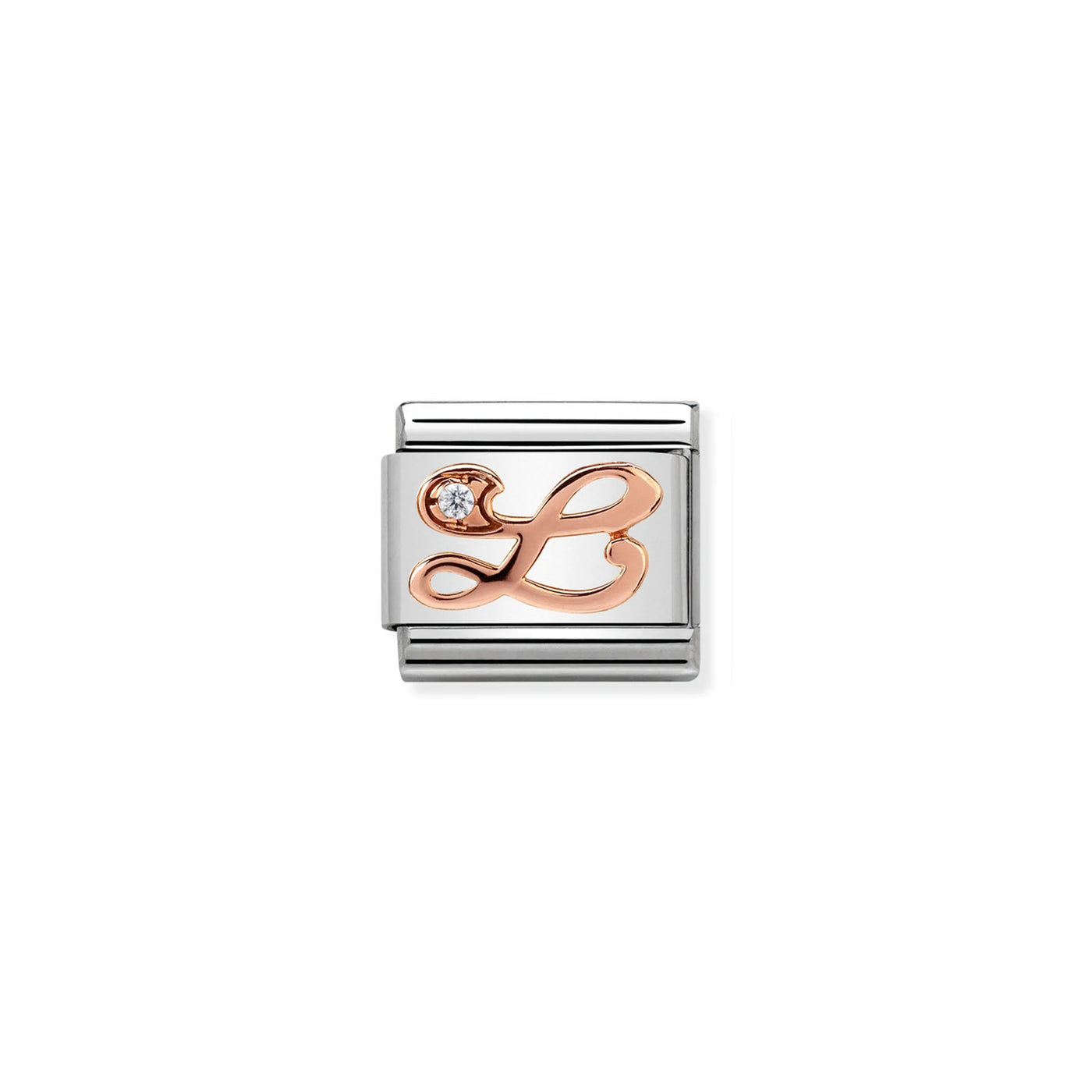 Letter L Rose Gold Charm