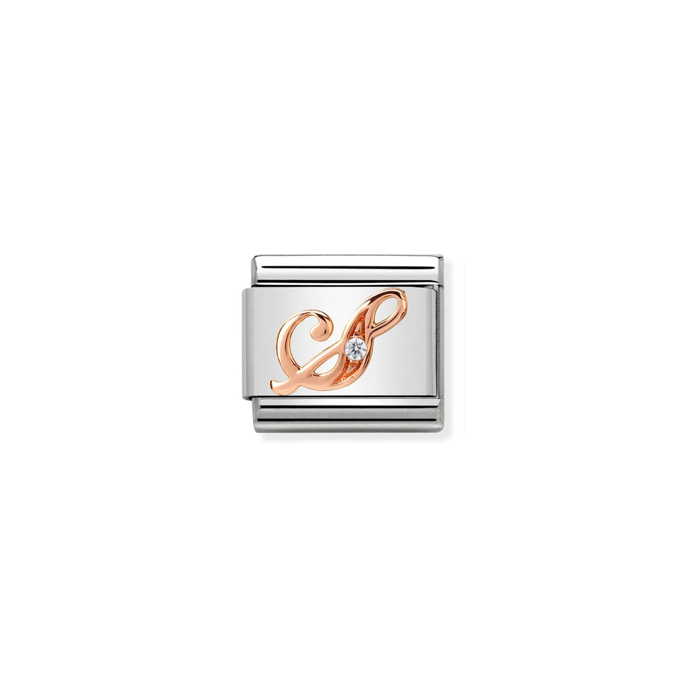 Letter S Rose Gold Charm
