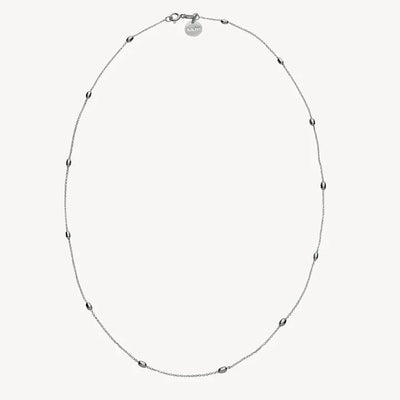 Oval bead necklace -45cm