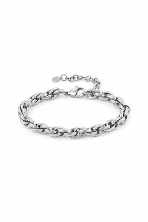 Silhouette bracelet in steel