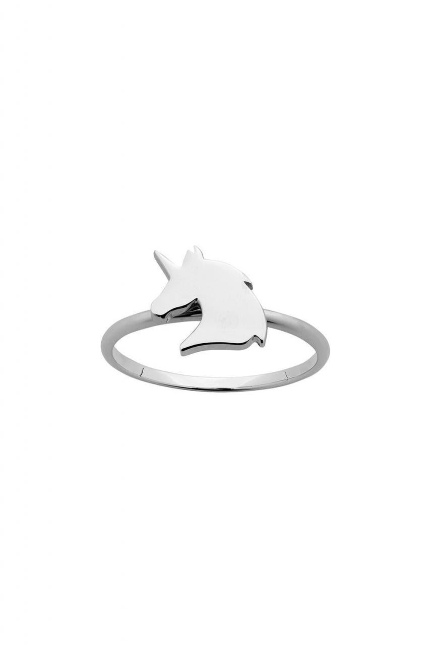 Mini Unicorn Ring Silver - Size M