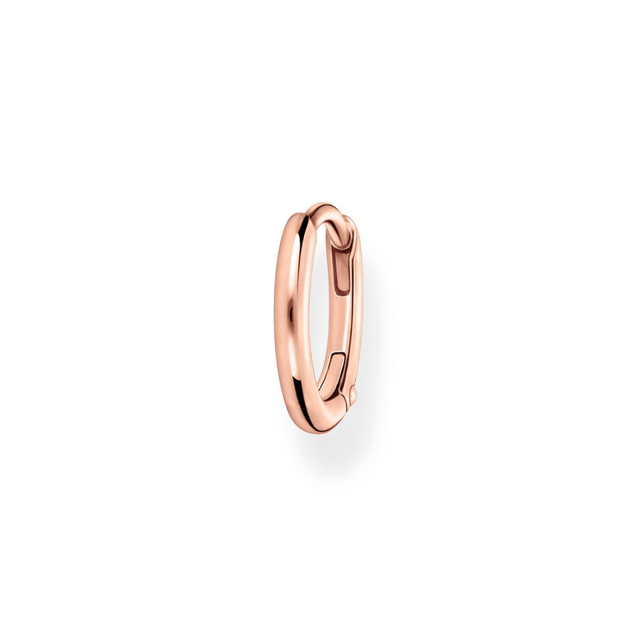 Rose gold plated hoops