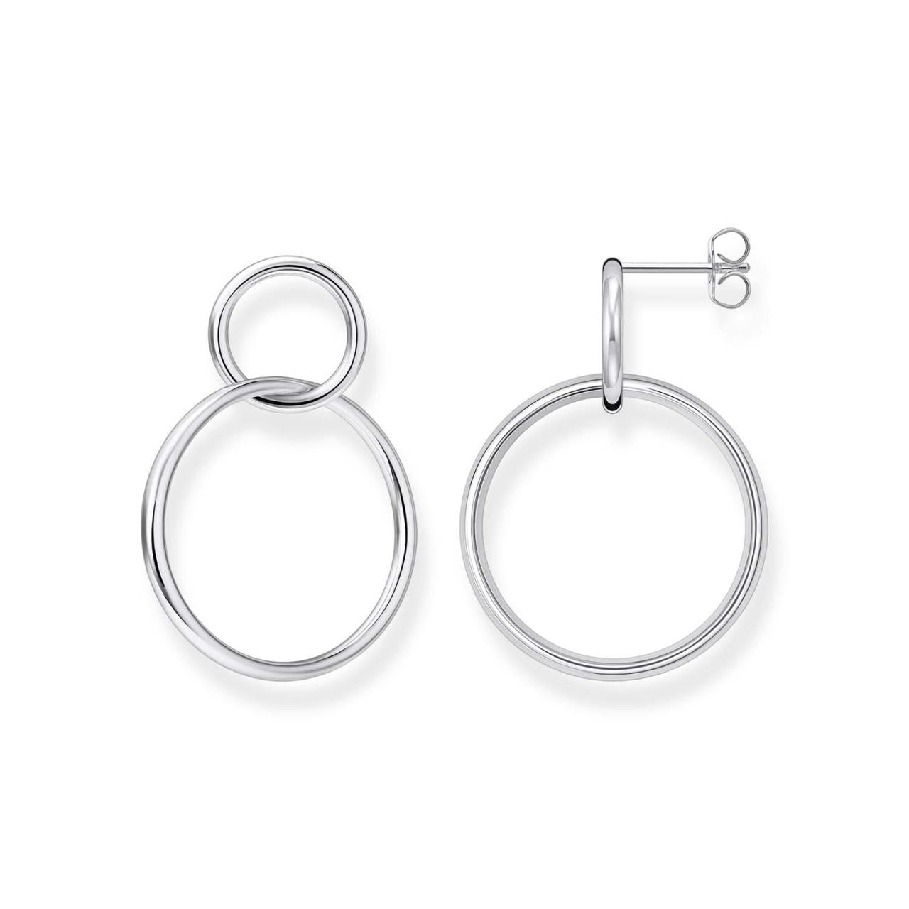 Interwined circles earrings