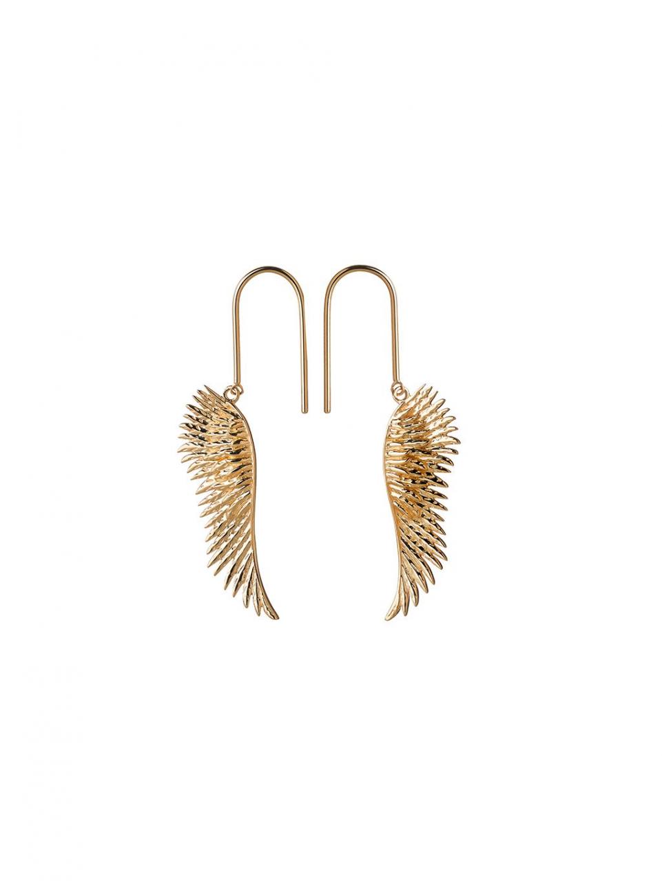 Mini Cupid's Wings Earrings - Gold plated