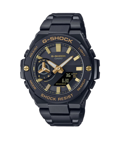 G-Shock Mens Black/Gold watch-solar