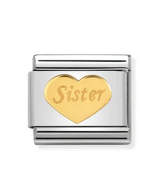Heart with "Sister" Charm