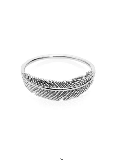 Miromiro Feather Ring