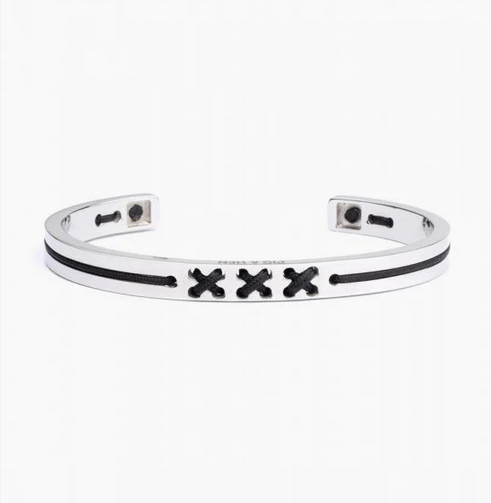 Navarch 6mm Navy and Silver cuff