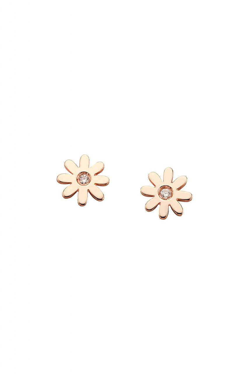 Daisy Studs Rose gold